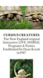 Mobile Screenshot of curiouscreatures.org
