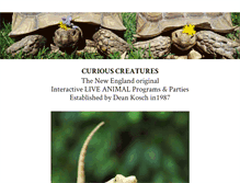 Tablet Screenshot of curiouscreatures.org